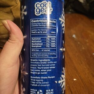 Cool Gear Blue Snowflake Tumbler